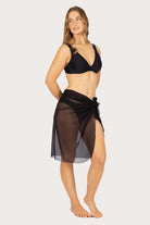 Baku Baku Long Mesh Pareo - Black Baku Long Mesh Pareo - Black Splash Swimwear