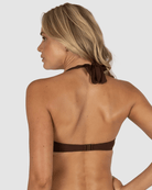 Baku Baku Positano Booster Halter Bikini Bra Top - Mocha Baku Positano Booster Halter Bikini Bra Top - Mocha Splash Swimwear