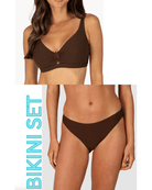 Baku Baku Positano D-E Underwire Bra & Regular Bikini Bottom Baku Positano D-E Underwire Bra & Regular Bikini Bottom Splash Swimwear Bikini Set 8 / Mocha