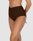 Baku Baku Positano Ultra High Waist Bikini Bottom - Mocha Baku Positano Ultra High Waist Bikini Bottom - Mocha Splash Swimwear