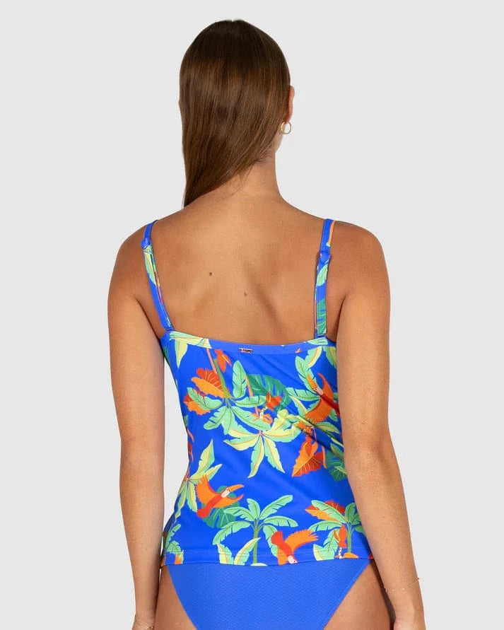 Baku Baku Rio Grande D-E Cup Underwire Singlet Top - Electric Baku Rio Grande D-E Cup Underwire Singlet Top - Electric Splash Swimwear