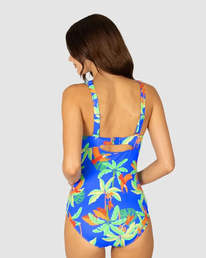 Baku Baku Rio Grande E-F One Piece Swimsuit - Electric Baku Rio Grande E-F One Piece Swimsuit - Electric Splash Swimwear