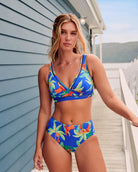 Baku Baku Rio Grande Mid Pant - Electric Baku Rio Grande Mid Pant - Electric Splash Swimwear