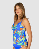 Baku Baku Rio Grande Multi Fit Wrap Singlet Top - Electric Baku Rio Grande Multi Fit Wrap Singlet Top - Electric Splash Swimwear