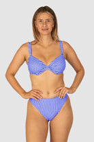 Baku Baku Riviera D/DD Retro Top - Sapphire Baku Riviera D/DD Retro Top - Sapphire Splash Swimwear Bikini Tops