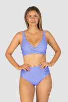 Baku Baku Riviera D-E Wrap Bra & High Waist Cheeky Pant Bikini Set - Sapphire BRA709RIV+PANT828RIV-10 Baku Riviera D-E Wrap Bra & High Waist Cheeky Pant Bikini Set - Sapphire Splash Swimwear Bikini Set 10 35689761033209