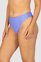 Baku Baku Riviera High Waist Cheeky Pant - Sapphire Baku Riviera High Waist Cheeky Pant - Sapphire Splash Swimwear Bikini Bottoms
