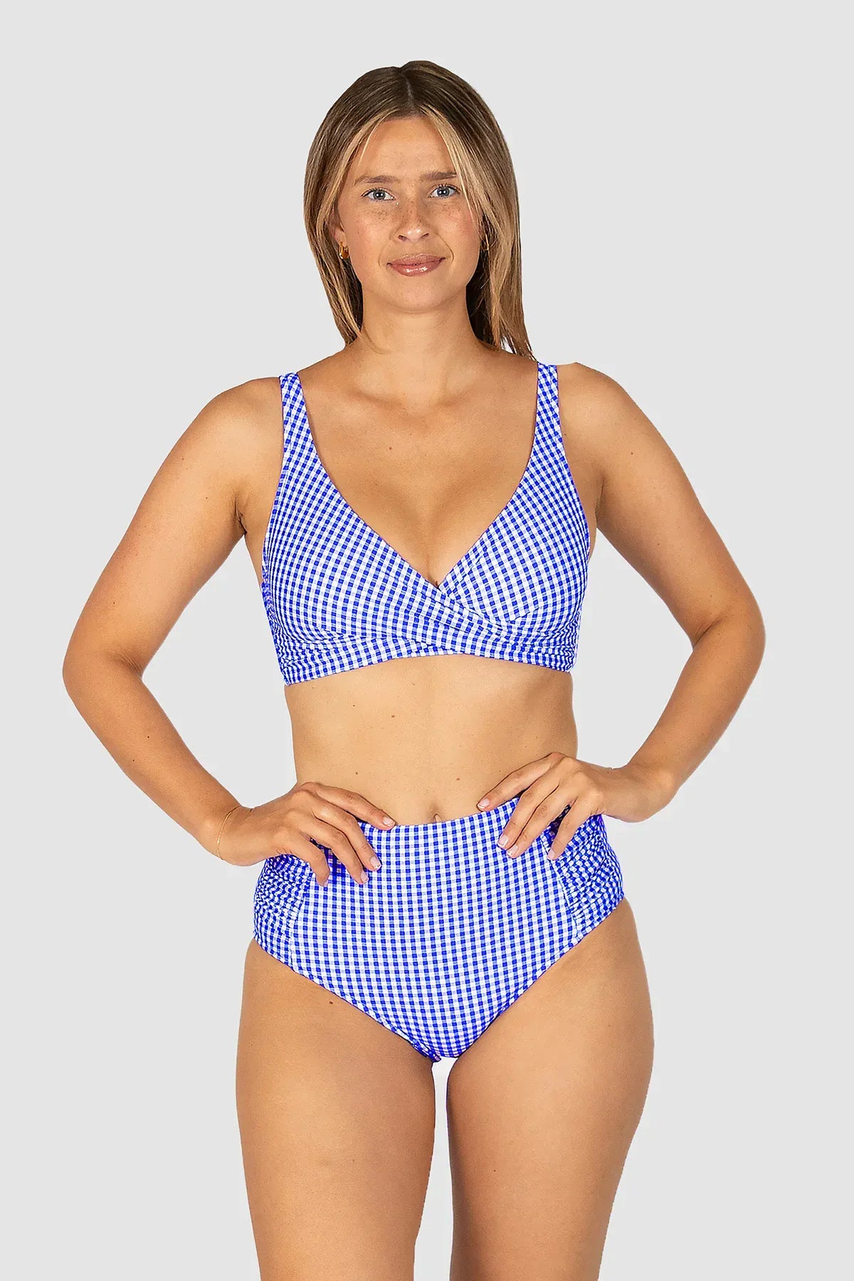 Baku Baku Riviera High Waist - Sapphire Baku Riviera High Waist - Sapphire Splash Swimwear Bikini Bottoms