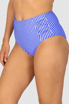 Baku Baku Riviera High Waist - Sapphire Baku Riviera High Waist - Sapphire Splash Swimwear Bikini Bottoms