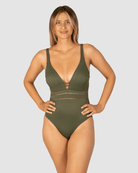 Baku Baku Rococco C/DD Cup Plunge One Piece- Amazon Baku Rococco C/DD Cup Plunge One Piece- Amazon Splash Swimwear