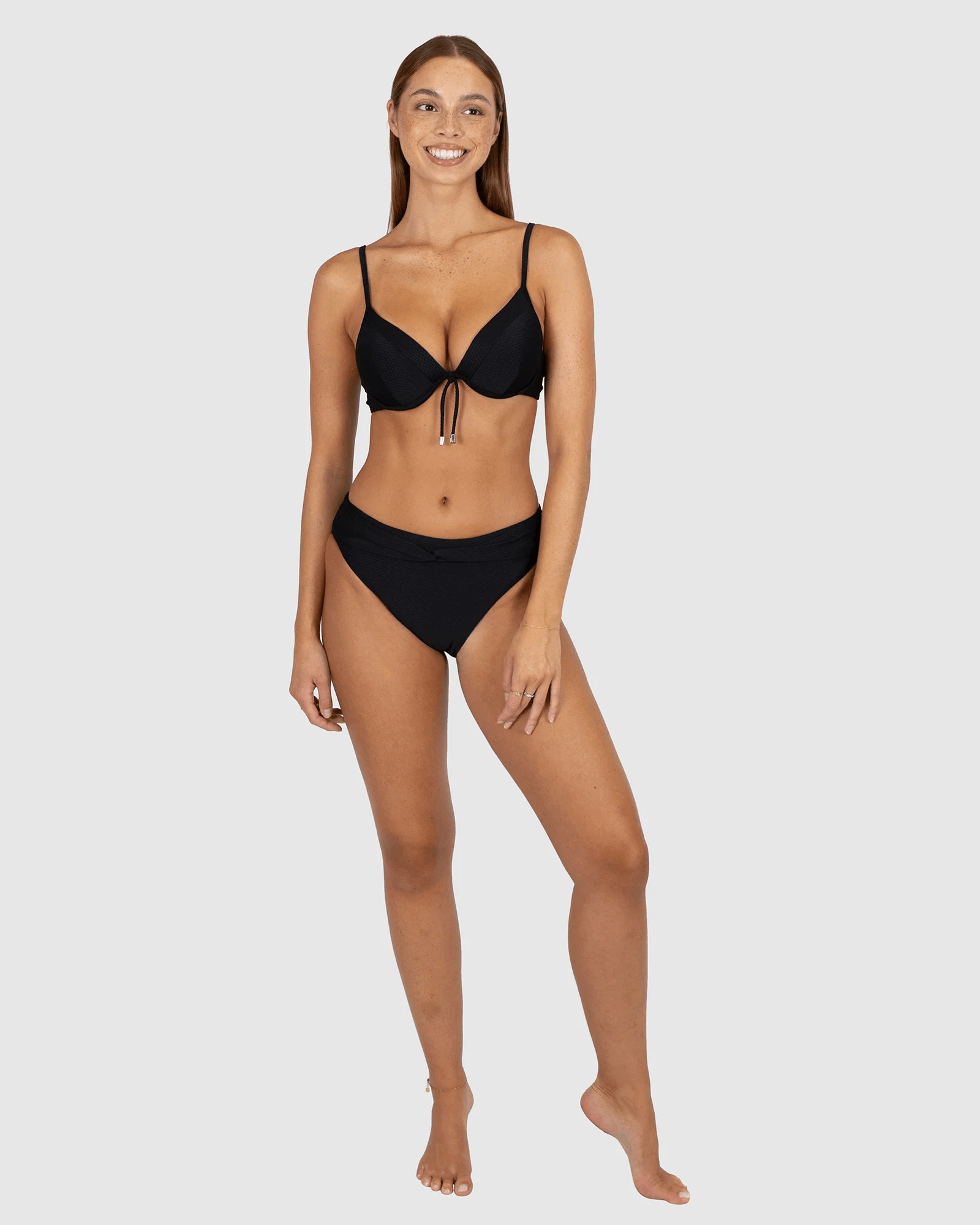 Baku Baku Rococco Cabana Bikini Botttom - Cacao Baku Rococco Cabana Bikini Botttom - Cacao Splash Swimwear Bikini Bottoms