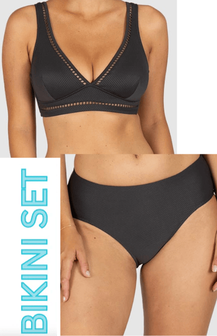 Baku Baku Rococco D-DD Long Line & Mid Pant Bikini Set - Cacao Baku Rococco D-DD Long Line & Mid Pant Bikini Set - Cacao Splash Swimwear Bikini Set AU14/US10