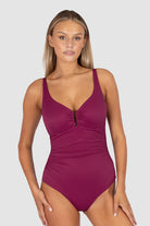 Baku Baku Rococco D/E One Piece - Berry Baku Rococco D/E One Piece - Berry Splash Swimwear One Pieces