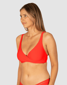 Baku Baku Rococco D.E Wrap Bikini Bra - Flame Baku Rococco D.E Wrap Bikini Bra - Flame Splash Swimwear