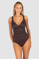 Baku Baku Rococco E/F One Piece - Cocoa M790RCE-COCOA-10 Baku Rococco E/F One Piece - Cocoa Splash Swimwear One Pieces 10 9361355111935