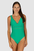 Baku Baku Rococco Longline One Piece - Envy Baku Rococco Longline One Piece - Envy Splash Swimwear One Pieces
