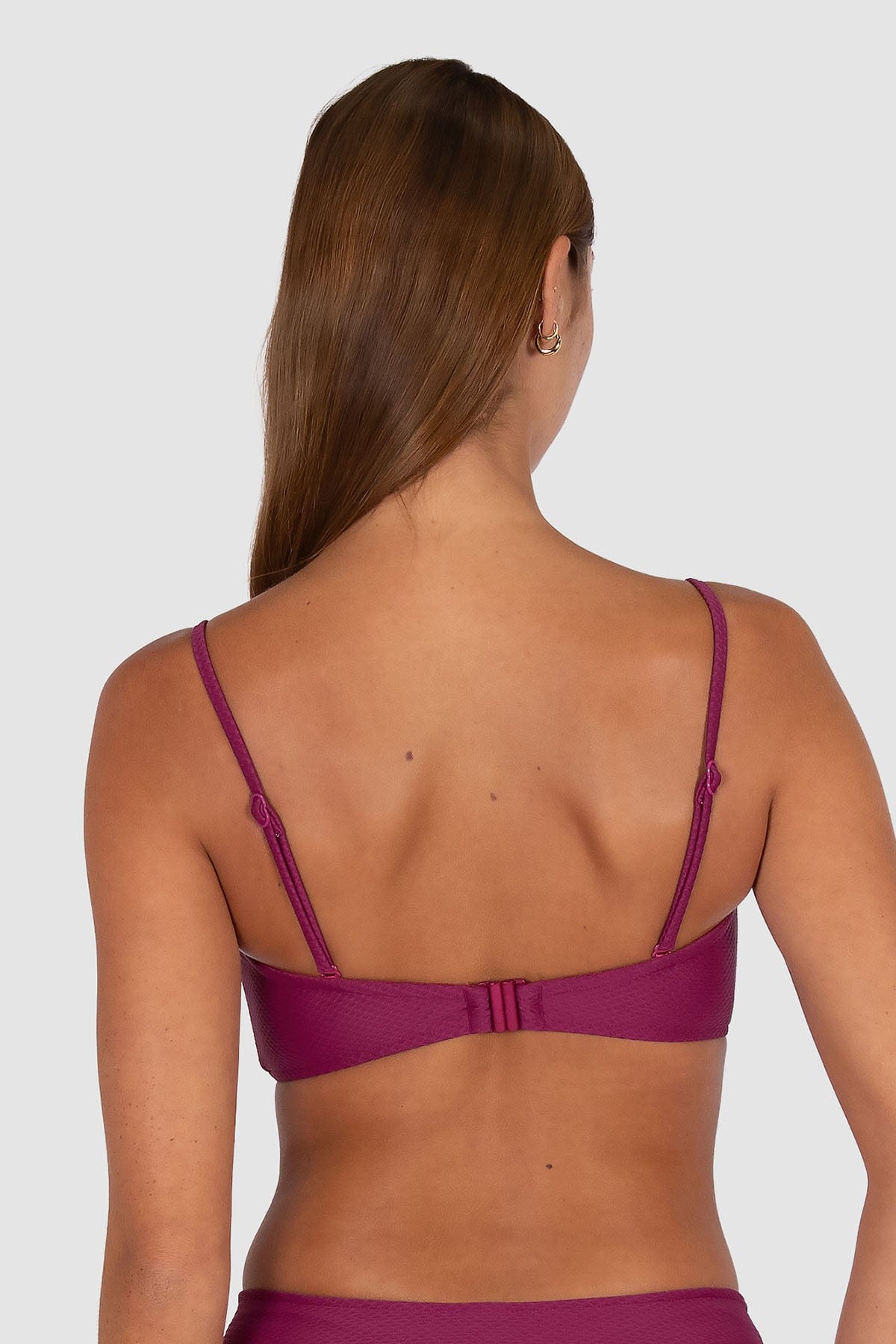Baku Baku Rococco Ring Bandeau - Berry Baku Rococco Ring Bandeau - Berry Splash Swimwear Bikini Tops