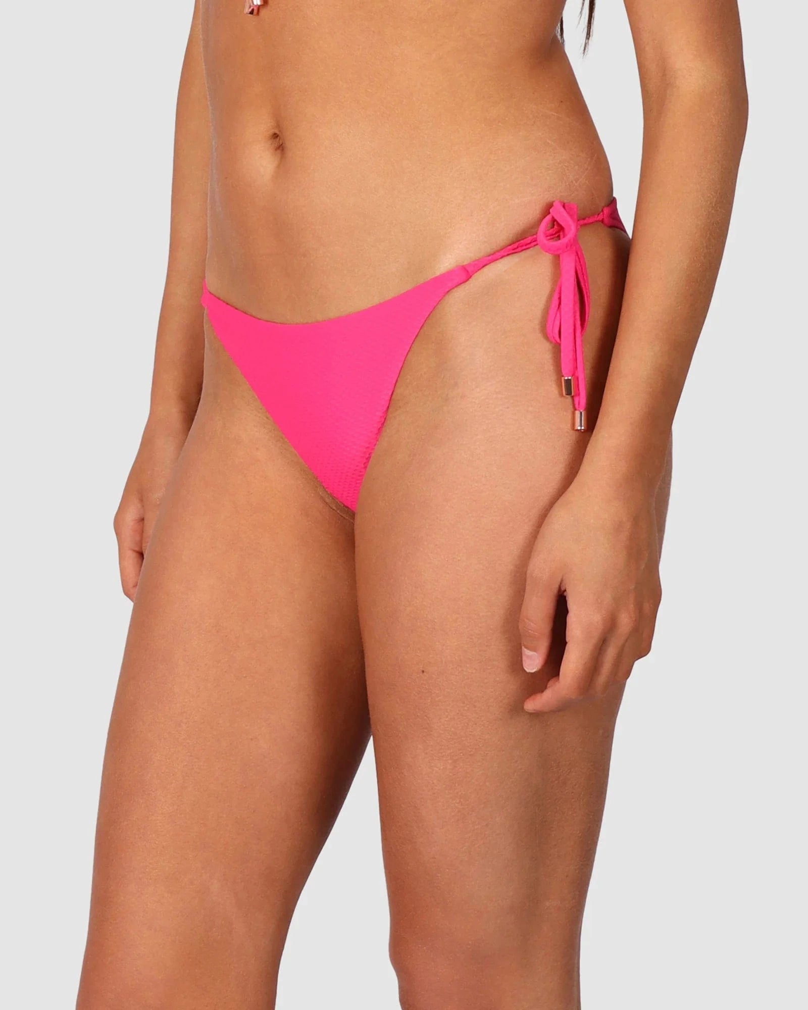 Baku Baku Rococco Rio Tieside - Dragonfruit Baku Rococco Rio Tieside - Dragonfruit Splash Swimwear Cheeky Bikini Bottoms