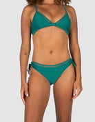 Baku Baku Rococco Tie Side Hipster Bikini Bottom - Jungle Baku Rococco Tie Side Hipster Bikini Bottom - Jungle Splash Swimwear Bikini Bottoms