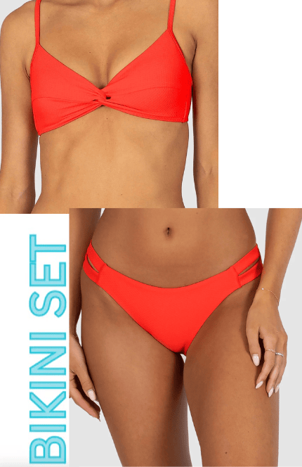 Baku Baku Rococco Twist Bralette and Hipster Pant - Flame Baku Rococco Twist Bralette and Hipster Pant - Flame Splash Swimwear Bikini Set 6 1000030036