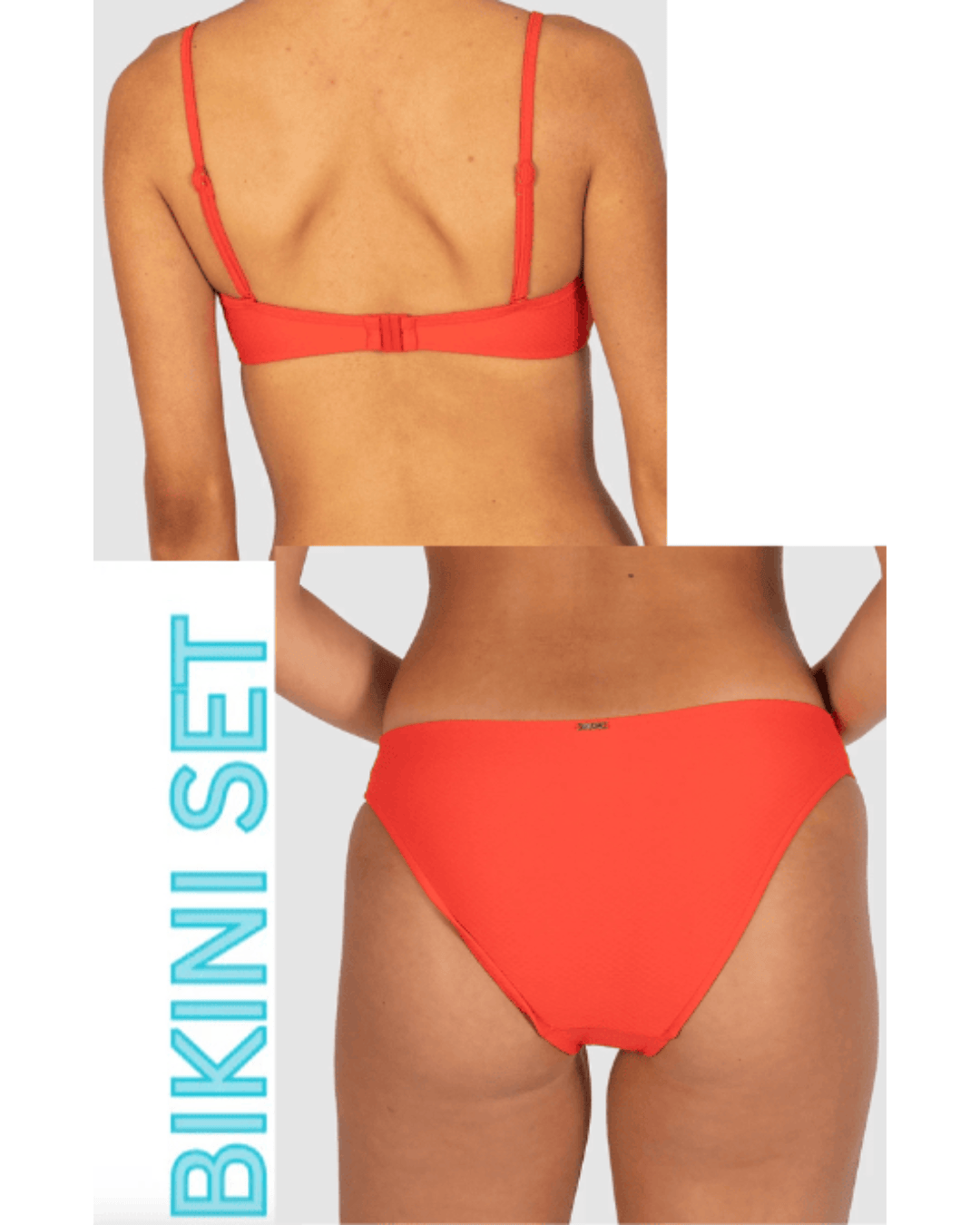 Baku Baku Rococco Twist Bralette and Hipster Pant - Flame Baku Rococco Twist Bralette and Hipster Pant - Flame Splash Swimwear Bikini Set 6 1000030036