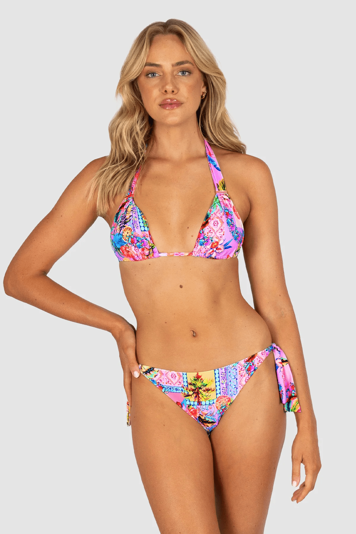 Baku Baku Sardinia 70's Tie Side - Lemon Baku Sardinia 70's Tie Side - Lemon Splash Swimwear