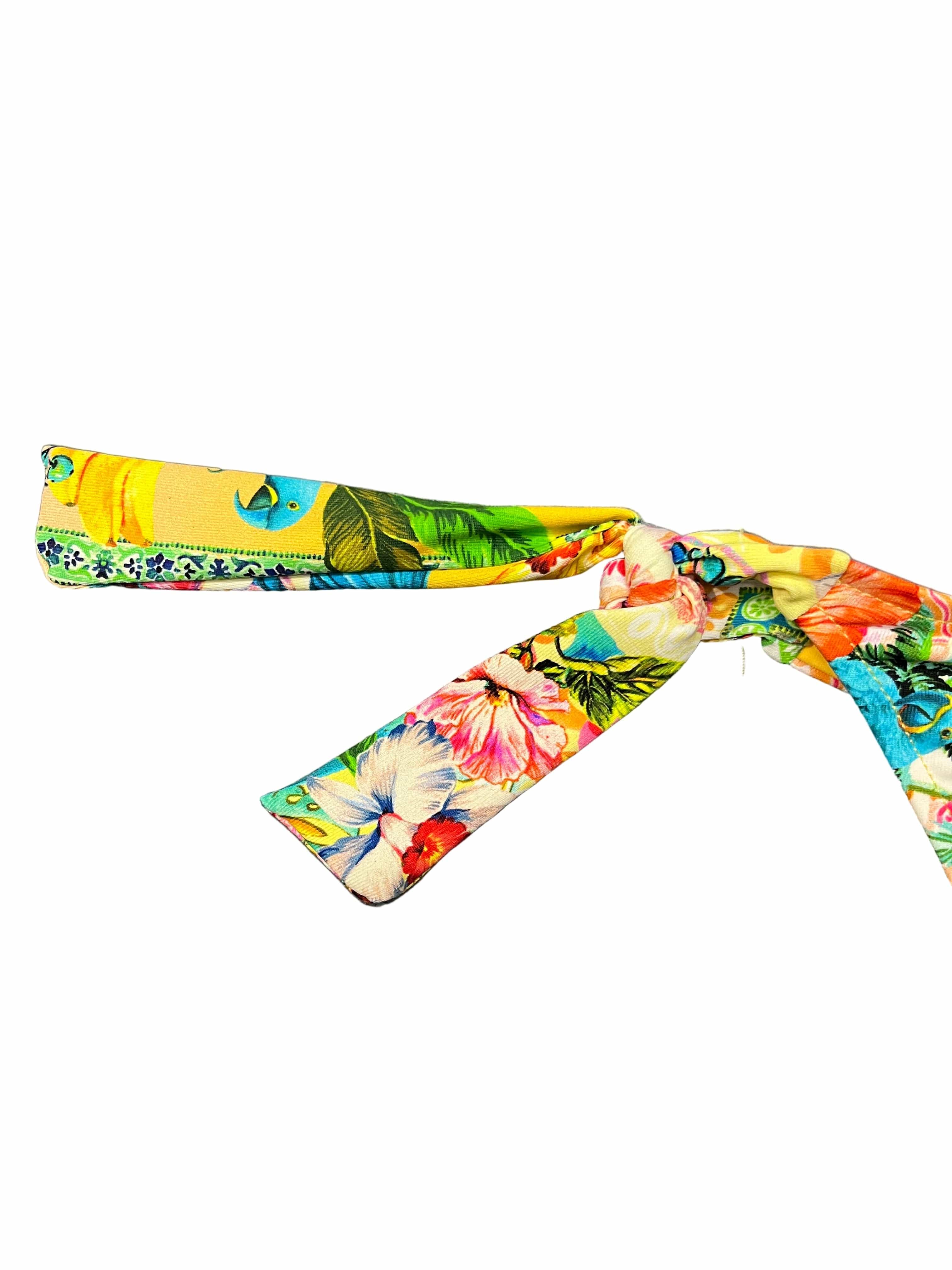 Baku Baku Sardinia 70's Tie Side - Lemon Baku Sardinia 70's Tie Side - Lemon Splash Swimwear