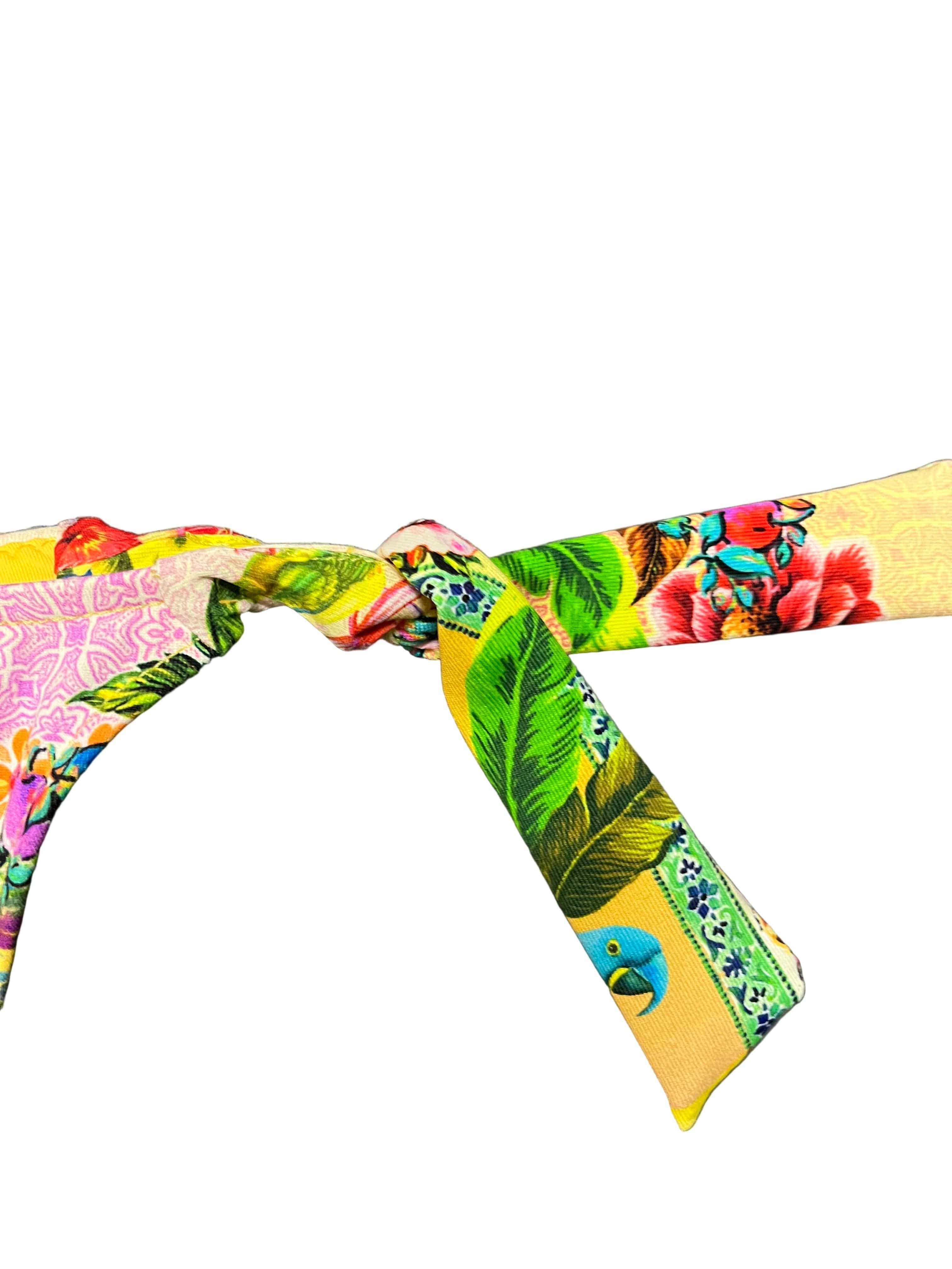 Baku Baku Sardinia 70's Tie Side - Lemon Baku Sardinia 70's Tie Side - Lemon Splash Swimwear