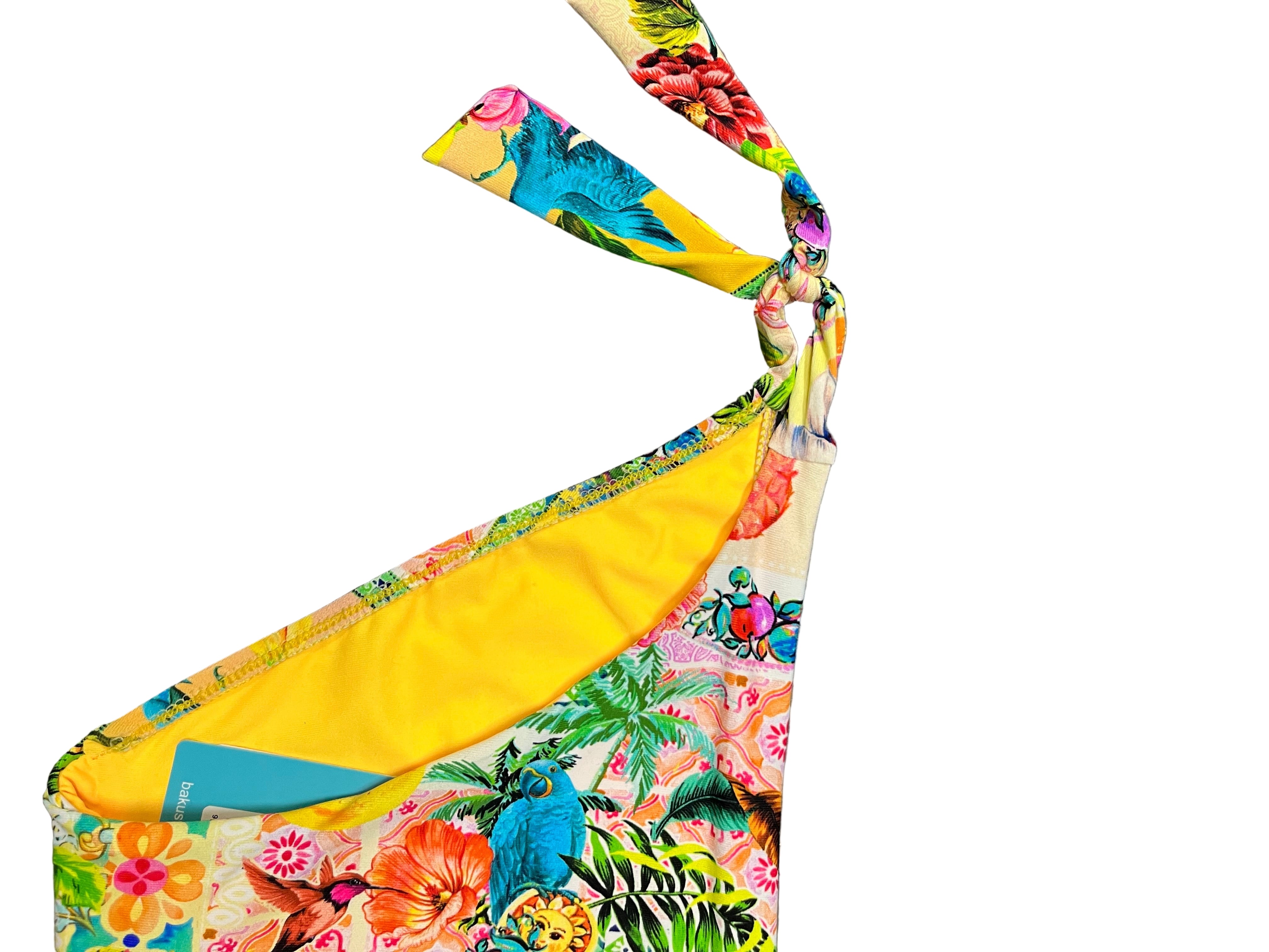 Baku Baku Sardinia 70's Tie Side - Lemon Baku Sardinia 70's Tie Side - Lemon Splash Swimwear