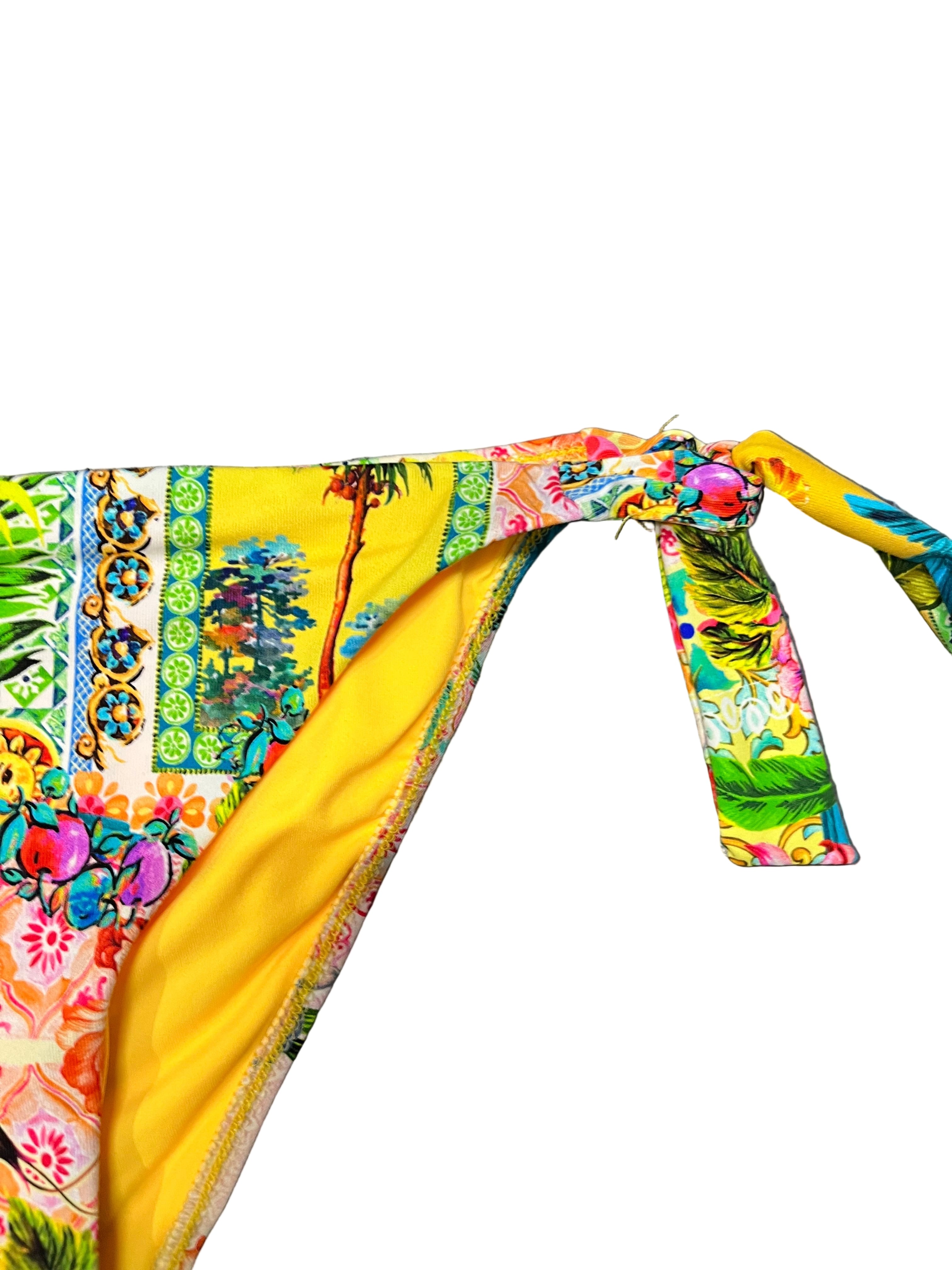 Baku Baku Sardinia 70's Tie Side - Lemon Baku Sardinia 70's Tie Side - Lemon Splash Swimwear