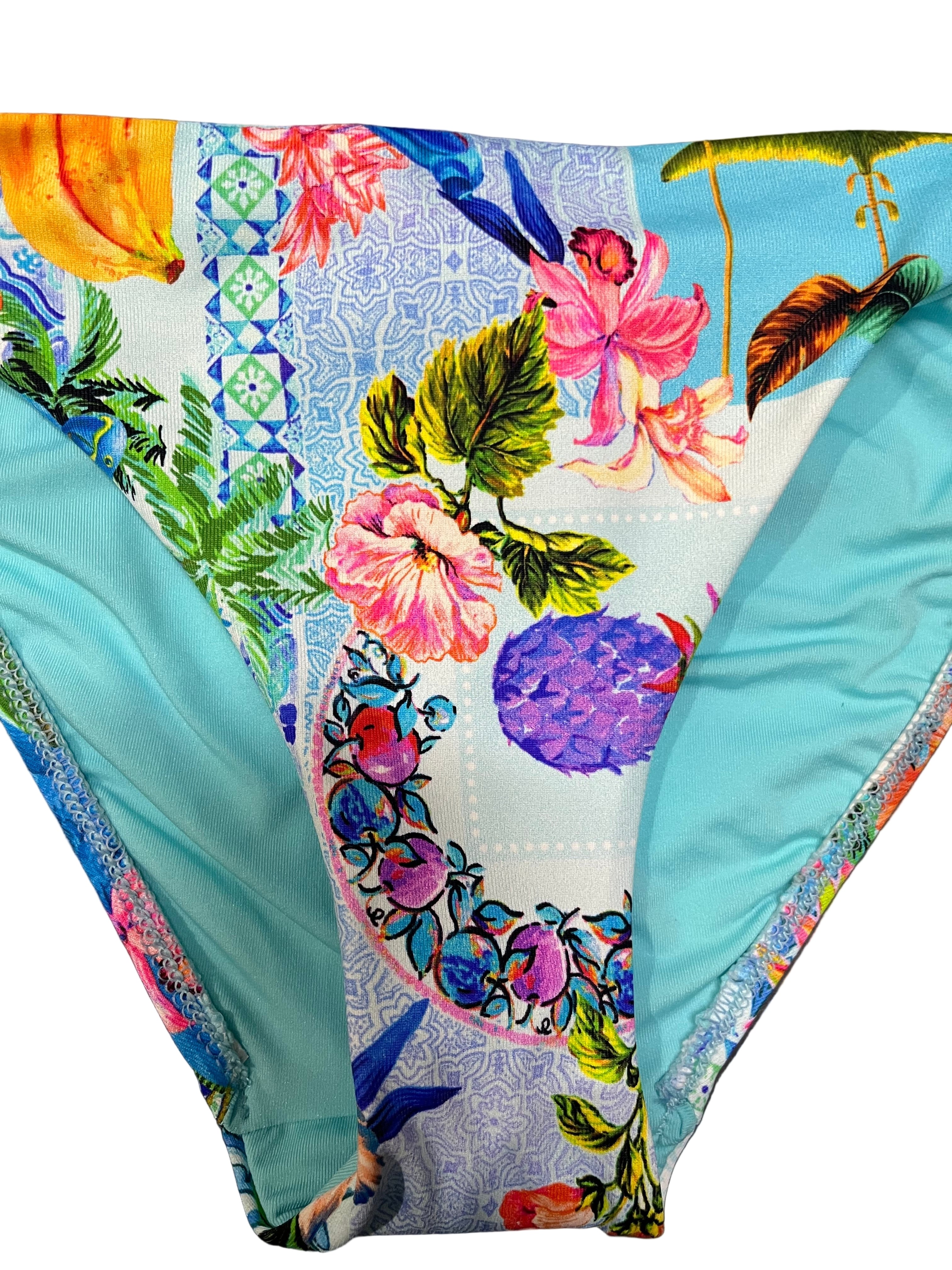 Baku Baku Sardinia 70's Tie Side - Ocean Baku Sardinia 70's Tie Side - Ocean Splash Swimwear