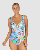Baku Baku Sardinia E-F Frill One Piece - Ocean Baku Sardinia E-F Frill One Piece - Ocean Splash Swimwear