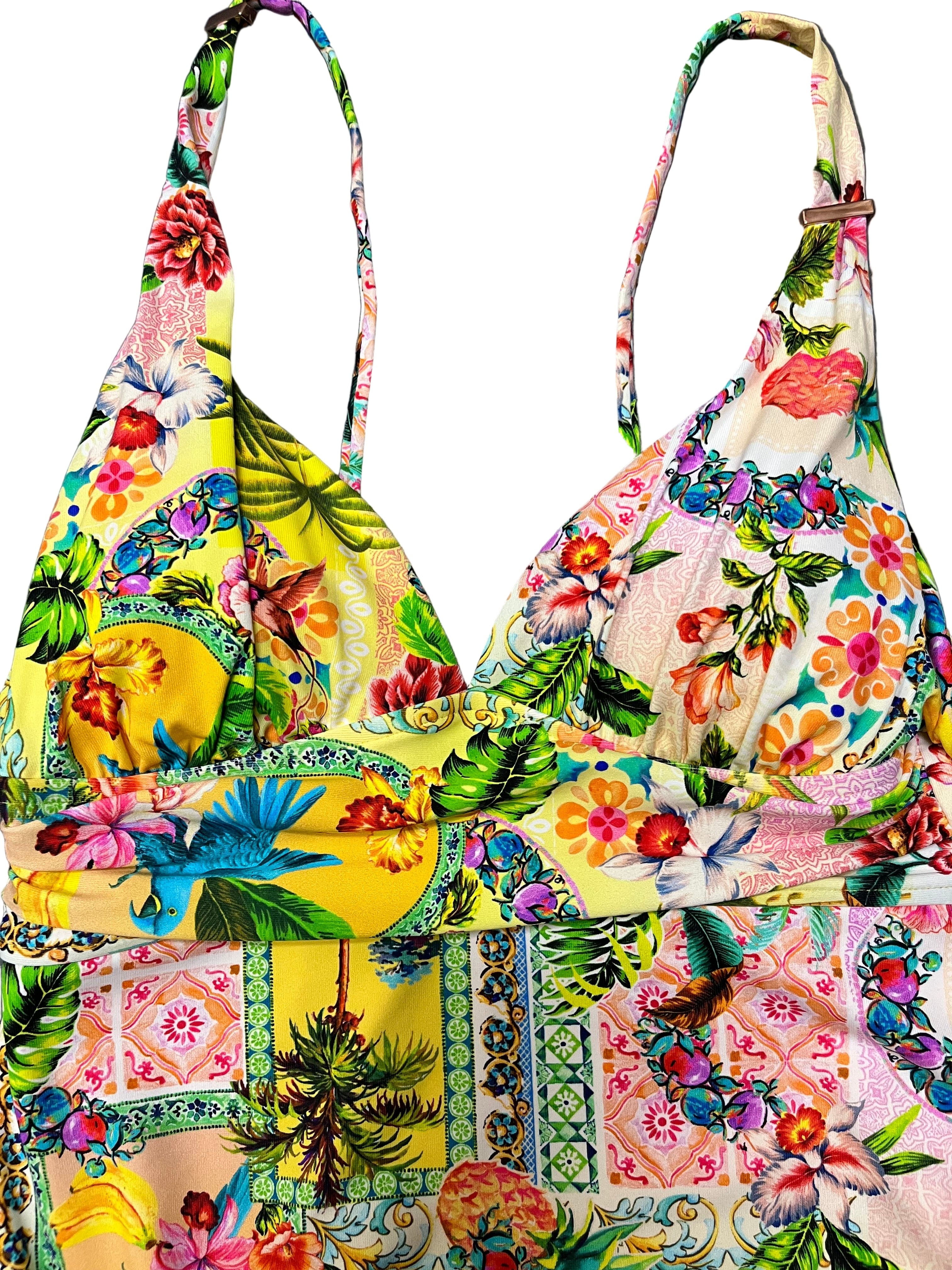 Baku Baku Sardinia Grecian One Piece - Lemon Baku Sardinia Grecian One Piece - Lemon Splash Swimwear