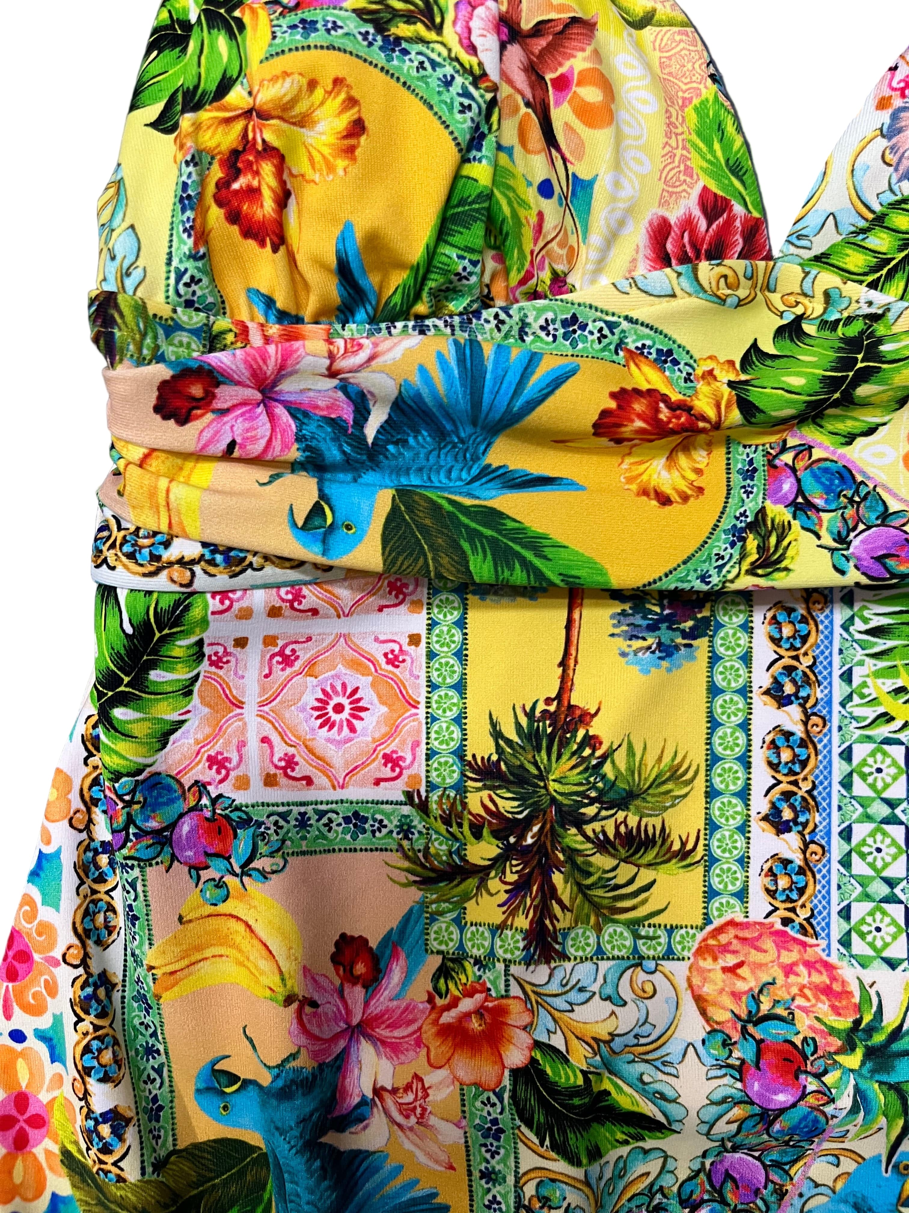 Baku Baku Sardinia Grecian One Piece - Lemon Baku Sardinia Grecian One Piece - Lemon Splash Swimwear