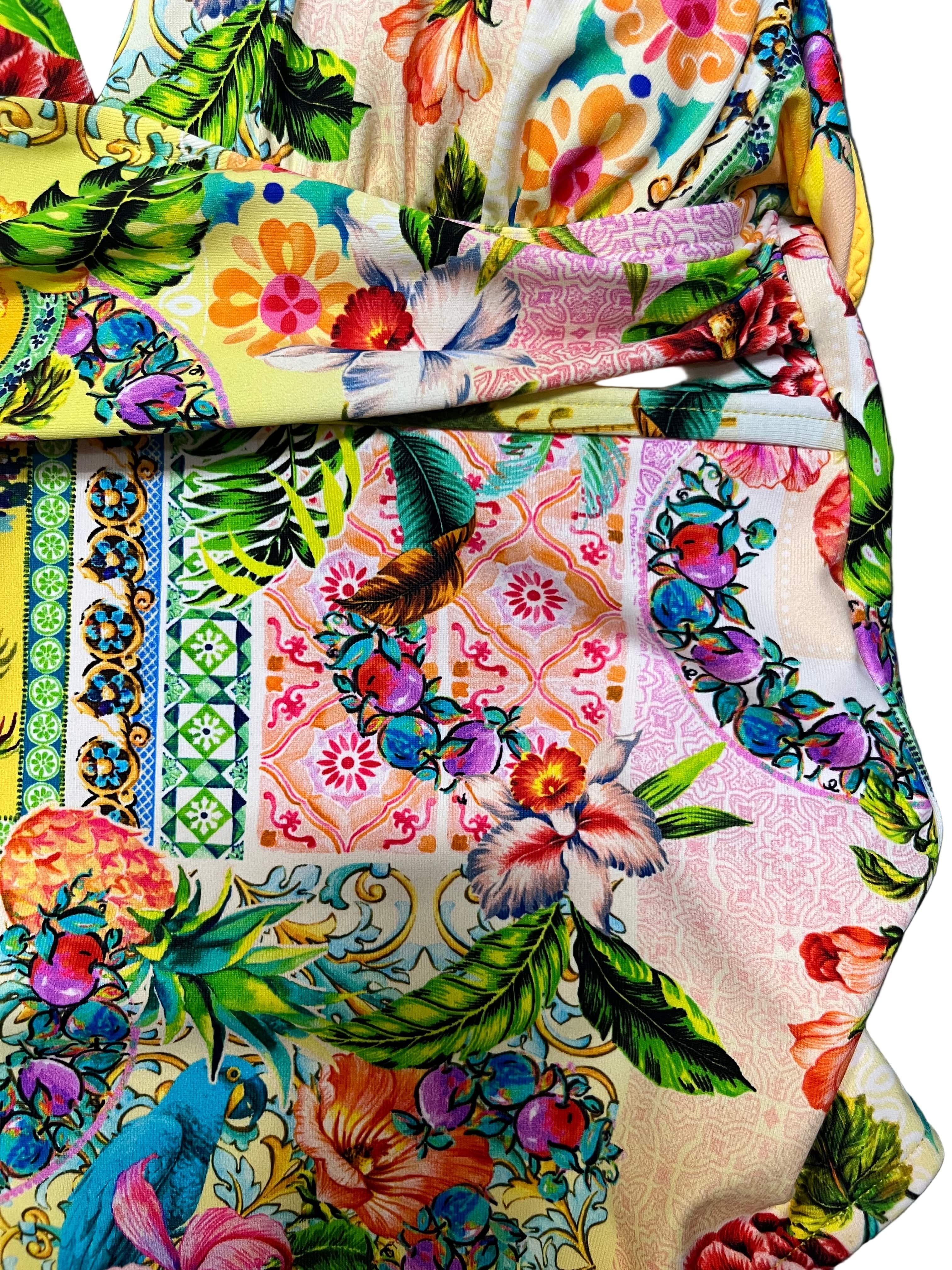 Baku Baku Sardinia Grecian One Piece - Lemon Baku Sardinia Grecian One Piece - Lemon Splash Swimwear