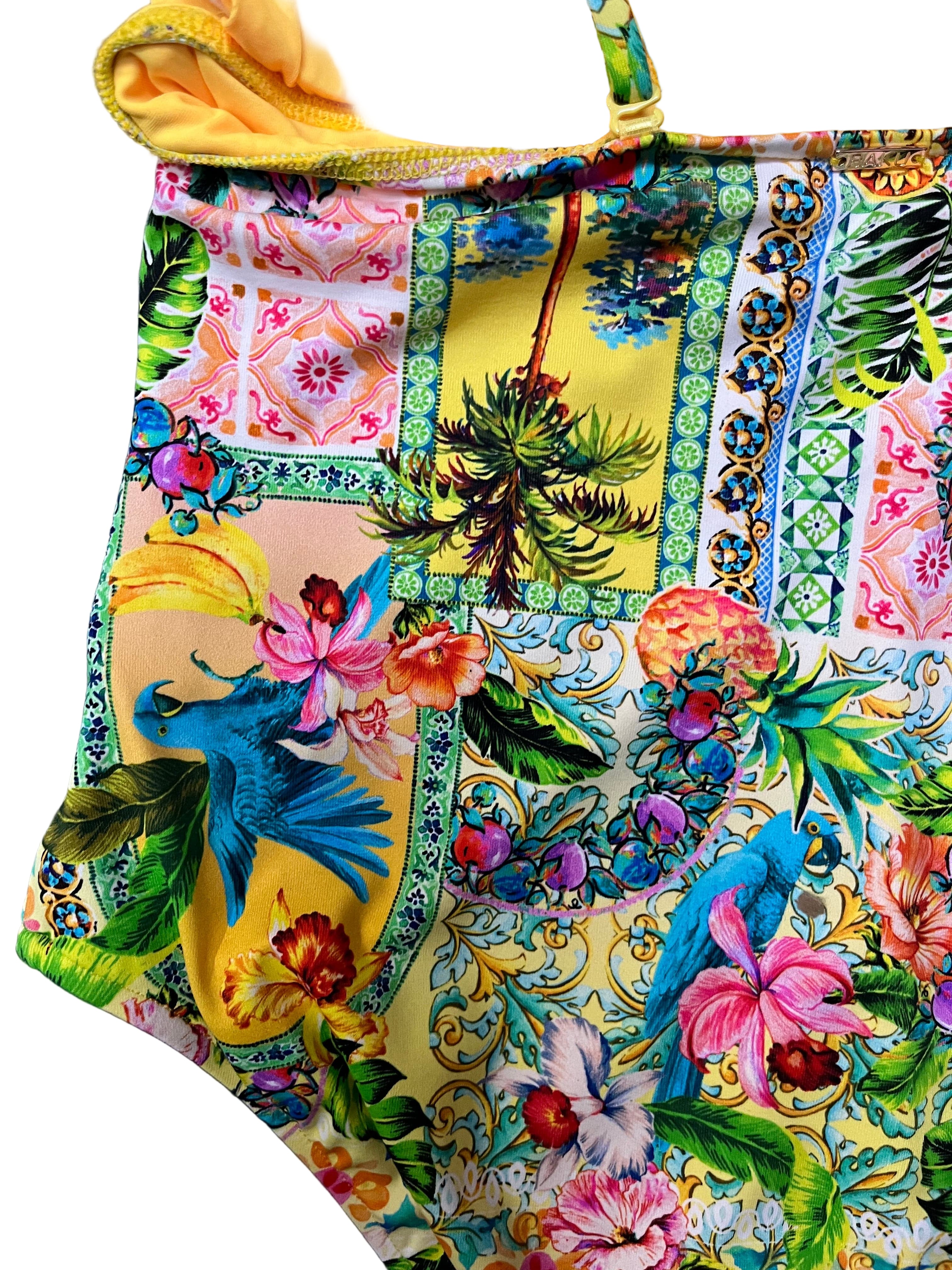 Baku Baku Sardinia Grecian One Piece - Lemon Baku Sardinia Grecian One Piece - Lemon Splash Swimwear