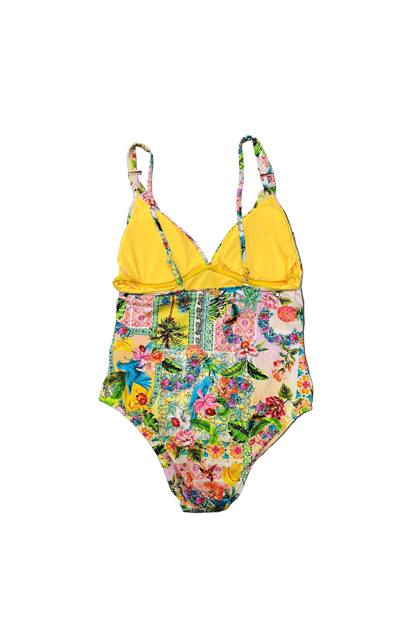Baku Baku Sardinia Grecian One Piece - Lemon Baku Sardinia Grecian One Piece - Lemon Splash Swimwear