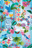 Baku Baku Sardinia Retro Underwire One Piece - Ocean Baku Sardinia Retro Underwire One Piece - Ocean Splash Swimwear