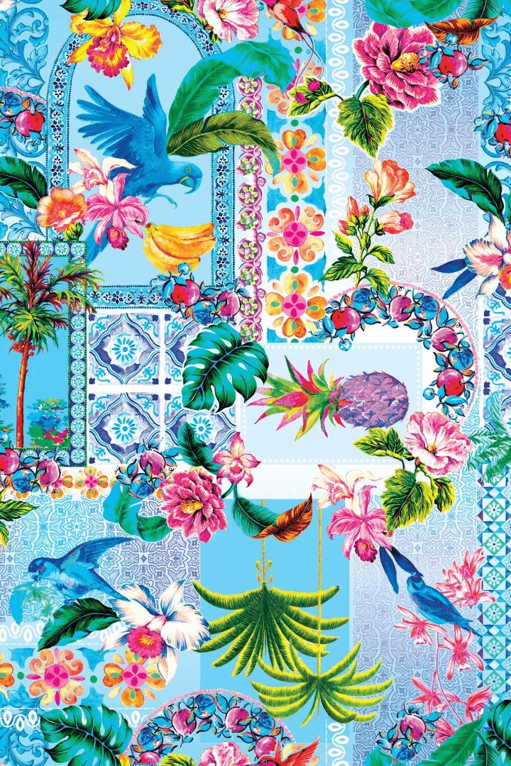 Baku Baku Sardinia Retro Underwire One Piece - Ocean Baku Sardinia Retro Underwire One Piece - Ocean Splash Swimwear