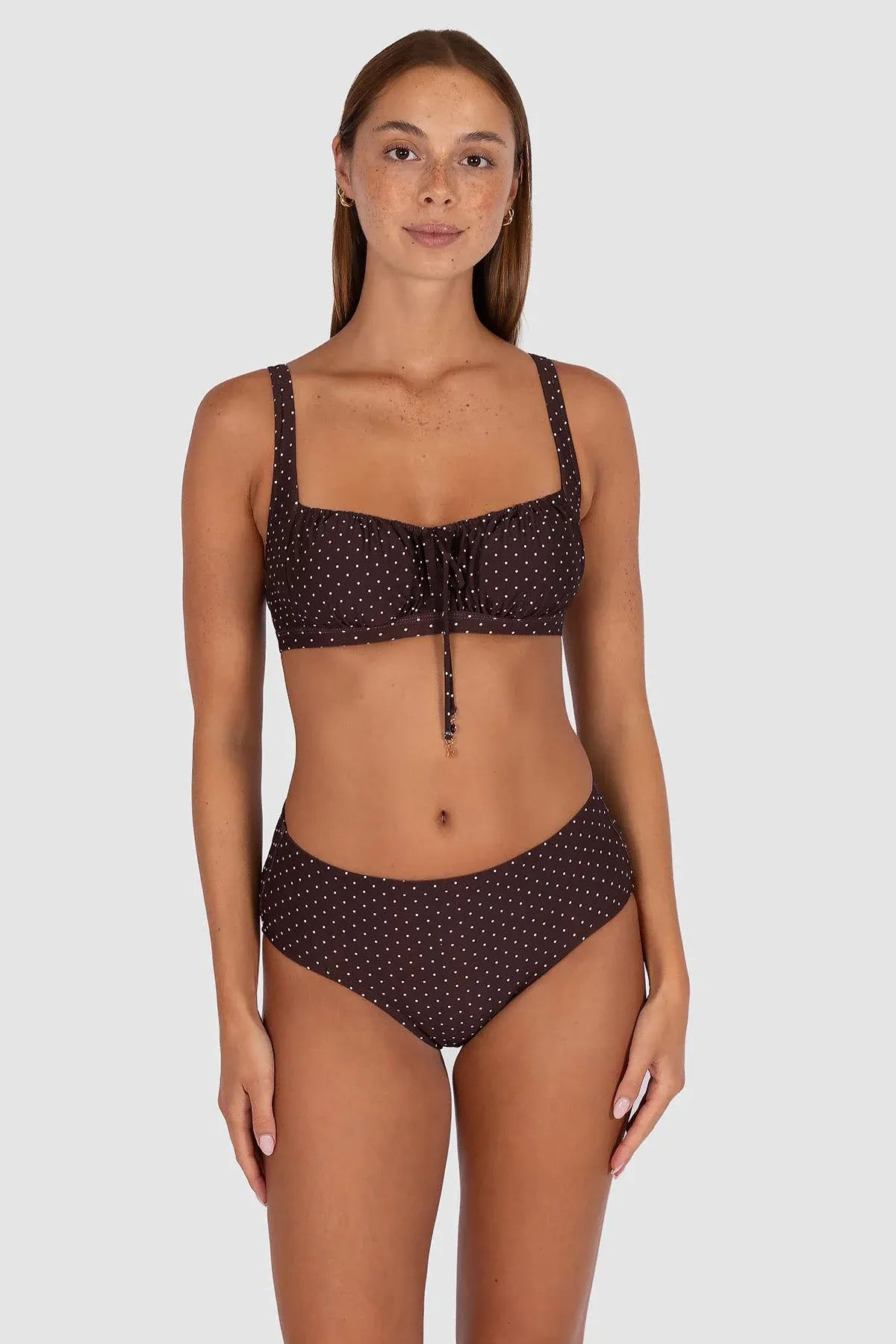 Baku Baku Sundancer Mid Pant - Cocoa Baku Sundancer Mid Pant - Cocoa Splash Swimwear Bikini Bottoms