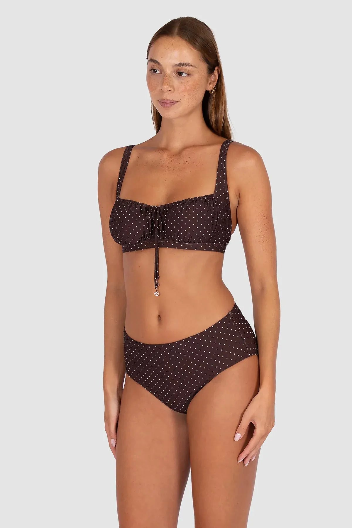 Baku Baku Sundancer Mid Pant - Cocoa Baku Sundancer Mid Pant - Cocoa Splash Swimwear Bikini Bottoms
