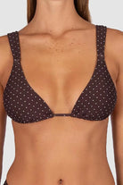 Baku Baku Sundancer Retro Triangle - Cocoa Baku Sundancer Retro Triangle - Cocoa Splash Swimwear Bikini Tops