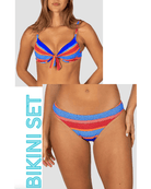Baku Baku Trinidad Booster Bikini Bra Top & Regular Bikini Bottom - Azure Baku Trinidad Booster Bikini Bra Top & Regular Bikini Bottom - Azure Splash Swimwear Bikini Set 6