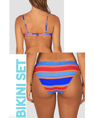 Baku Baku Trinidad Booster Bikini Bra Top & Regular Bikini Bottom - Azure Baku Trinidad Booster Bikini Bra Top & Regular Bikini Bottom - Azure Splash Swimwear Bikini Set 6