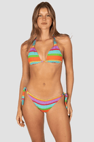 Baku Baku Trinidad Hipster Tie Side Bikini Bottom- Multi Baku Trinidad Hipster Tie Side Bikini Bottom- Multi Splash Swimwear