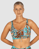 Baku Baku Tulum E-F-G Cup Lace Up Bra - Black Baku Tulum E-F-G Cup Lace Up Bra - Black Splash Swimwear