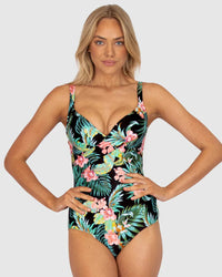 Baku Bermuda Booster One Piece - Black Shop Bermuda Booster One Piece - Black by Baku | Australian Swimwear Brands at Splash Swimwear Splash Swimwear One Pieces