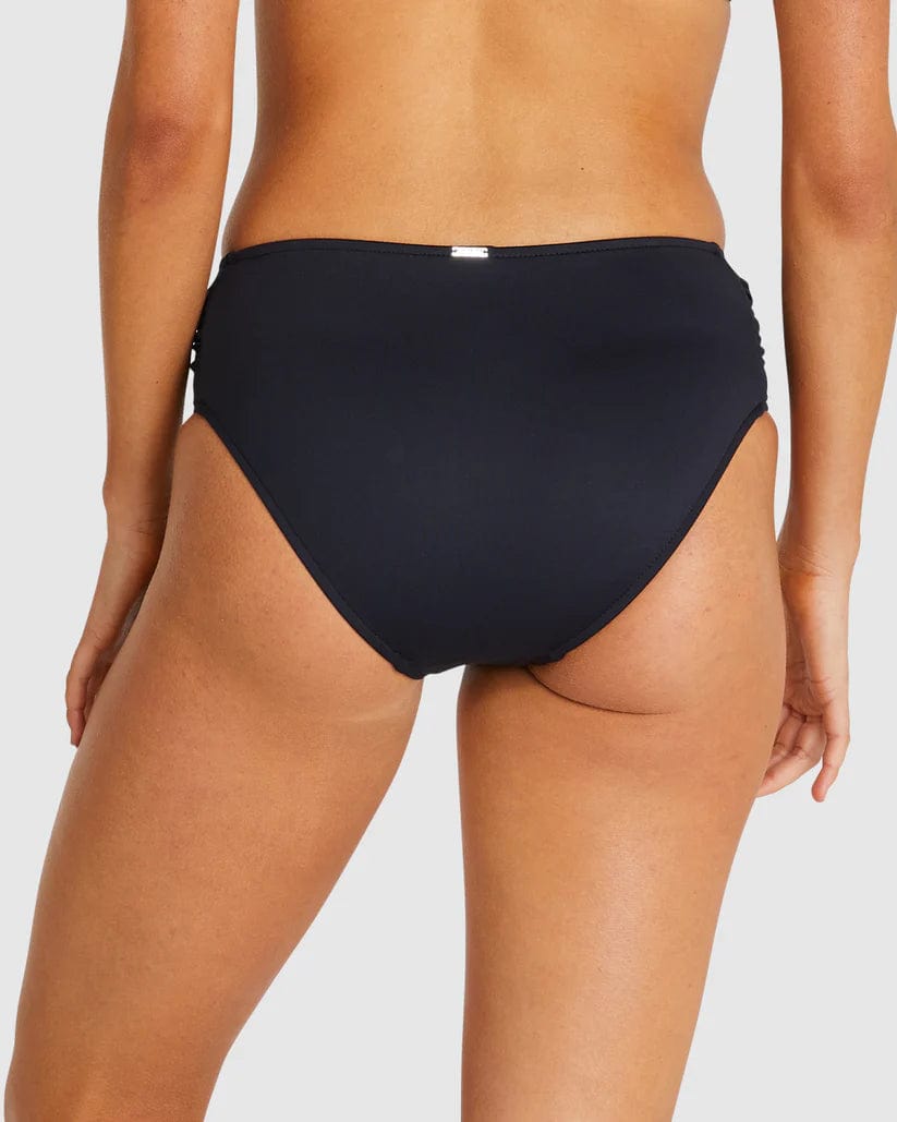 Baku Eco Mid Swim Pant - Black Splash Swimwear Bikini Bottoms