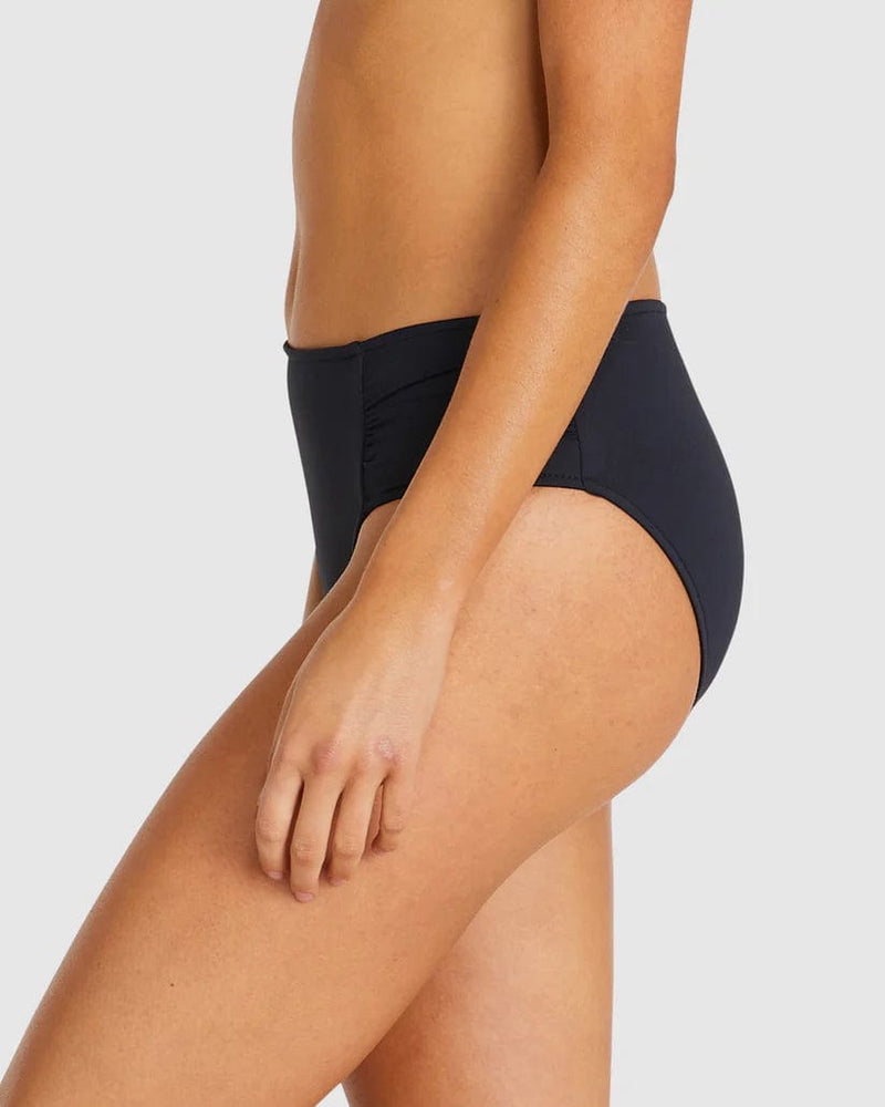 Baku Eco Mid Swim Pant - Black Splash Swimwear Bikini Bottoms