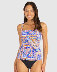 Baku Gypsy Multifit Singlet Top - Galactic Blue Splash Swimwear Swimwear